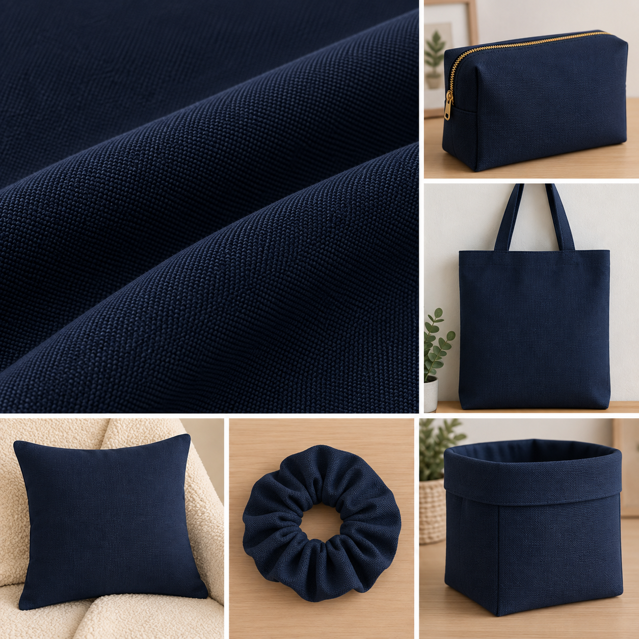 Tela Impermeable Exterior Navy | Kuki Fabrics — imagen 2