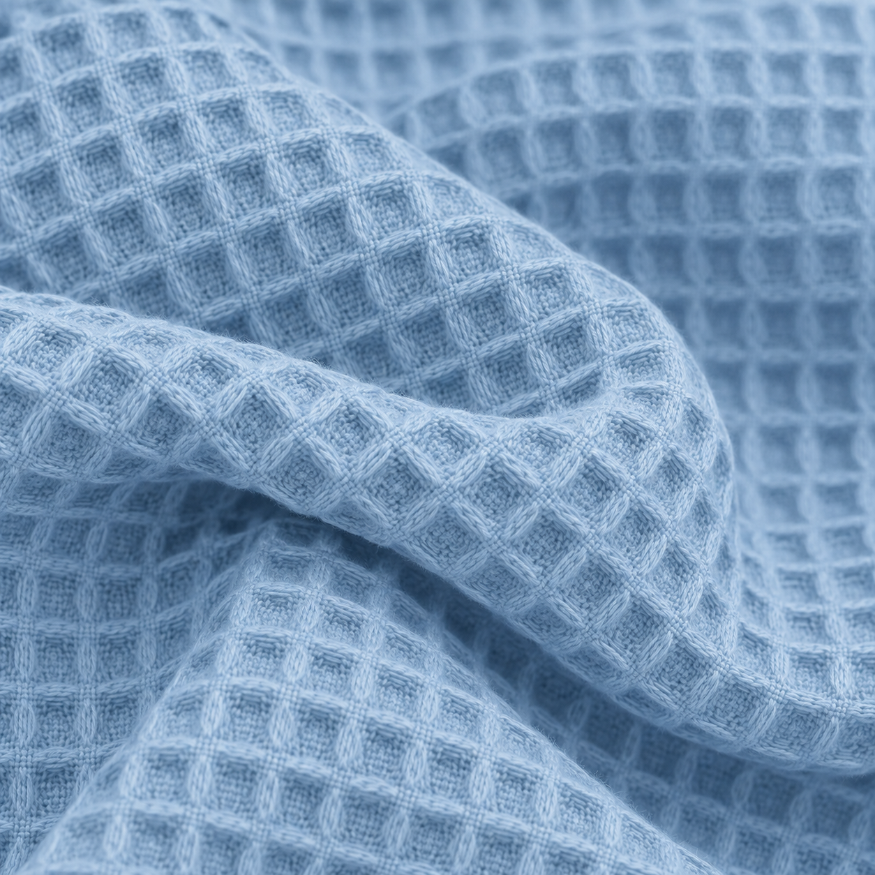Algodón Waffle “Brisa Azul cielo” – 150 cm