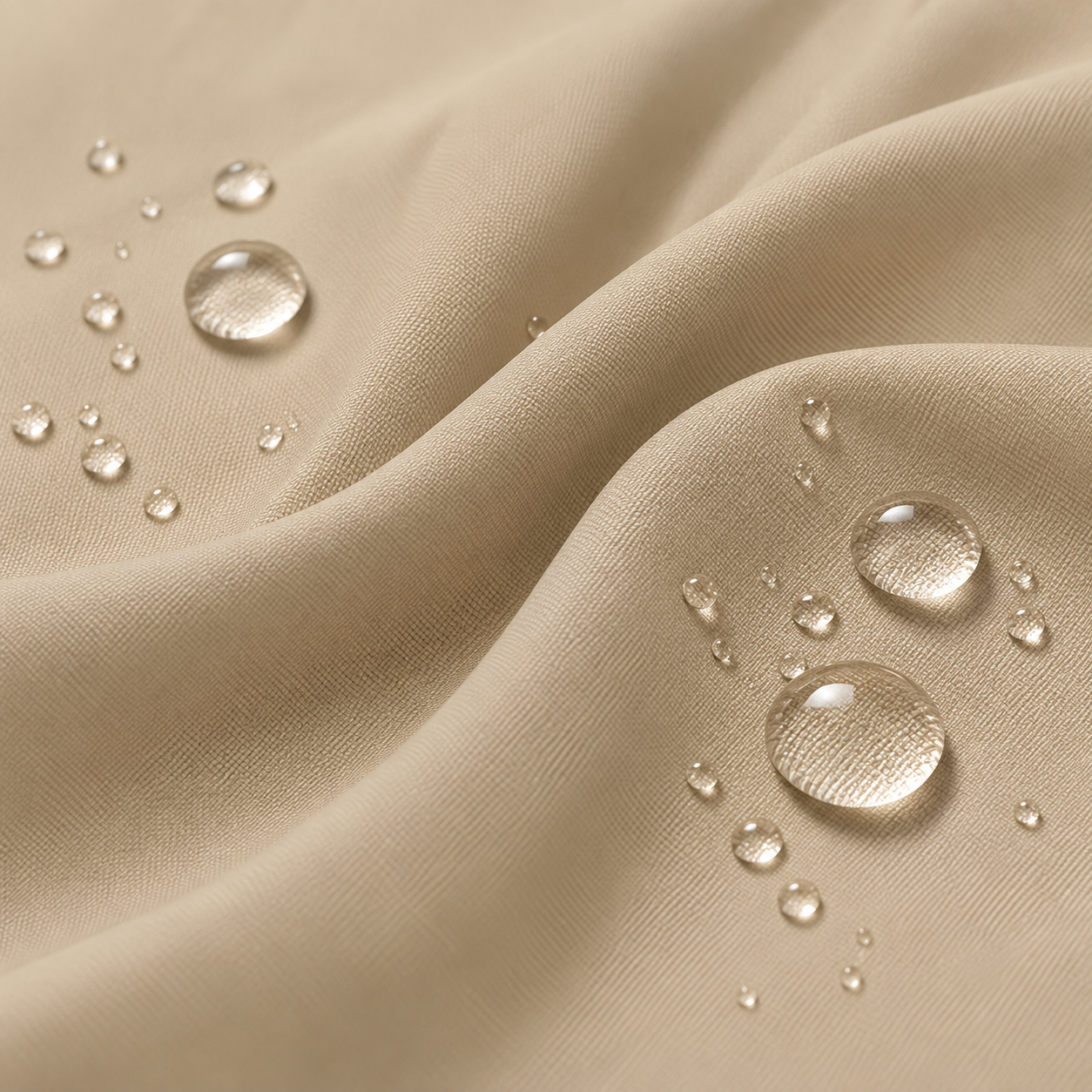 Tela impermeable color arena — imagen 1