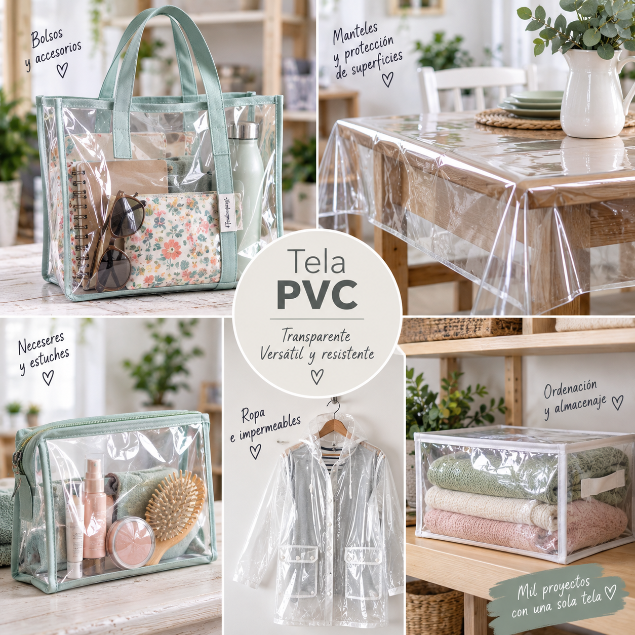 Tela PVC translucida  aqua — imagen 2