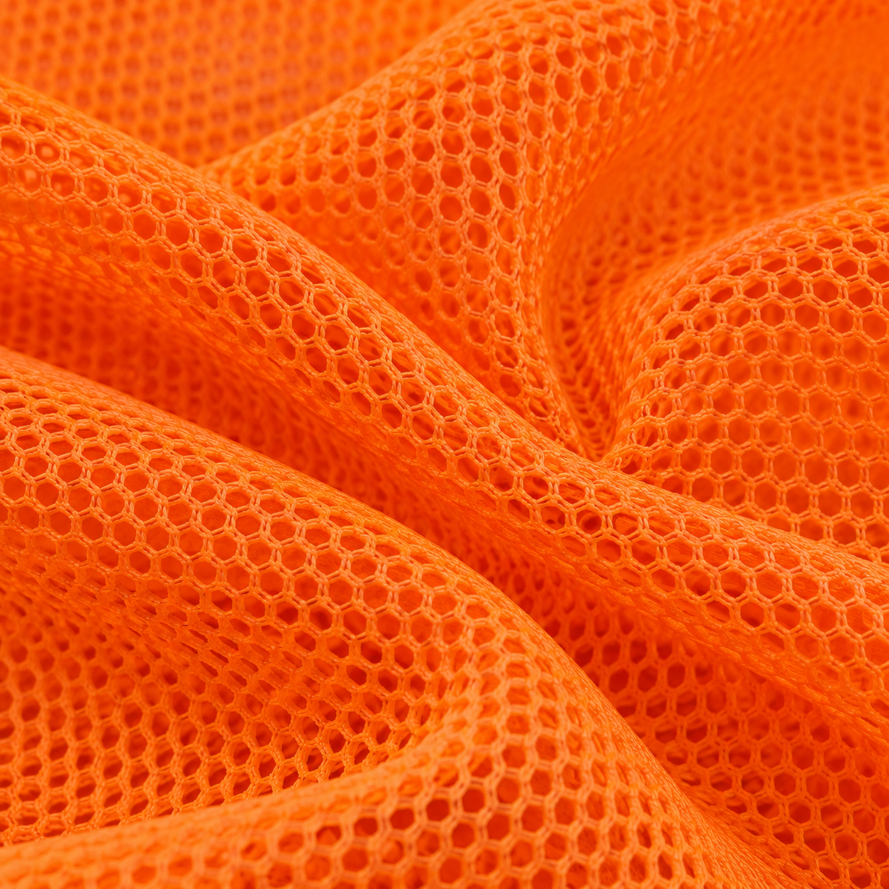 Tejido mesh 3D color Naranja fluo