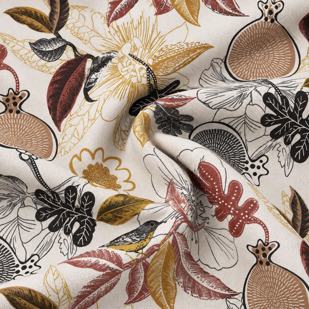 Tela Loneta Estampado Botánico | Kuki Fabrics — imagen 1