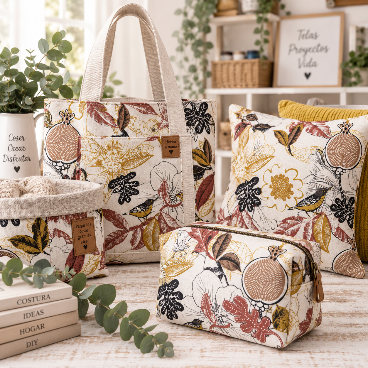 Tela Loneta Estampado Botánico | Kuki Fabrics — imagen 2