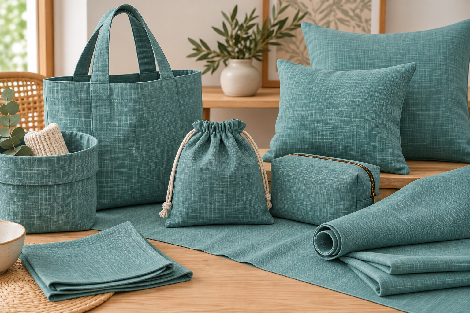 Lino 100% Mint lavado a la Piedra 140 cm | Kuki Fabrics — imagen 2