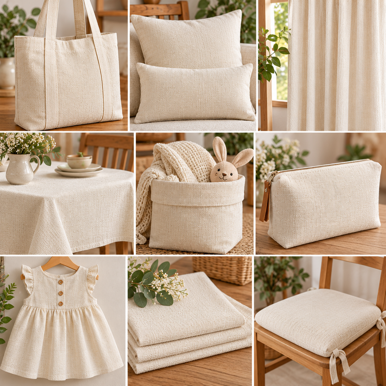 Tela Algodón Aspecto Lino Crudo | Kuki Fabrics — imagen 2